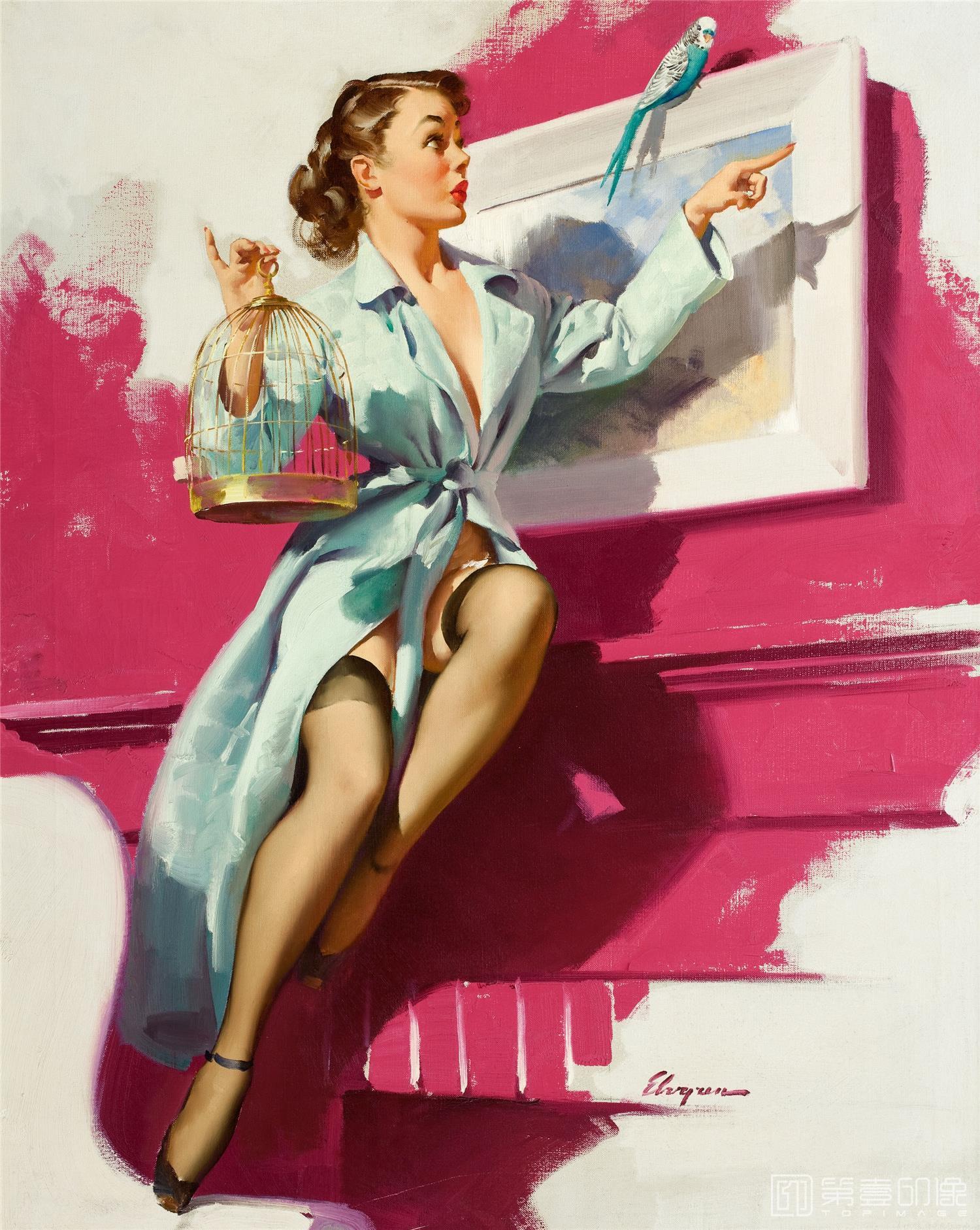 油画-吉尔·艾尔夫格雷恩 Gil Elvgren 作品集-167